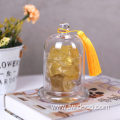 Glass Candle Holder with Dome Cloche